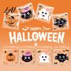 Small Goodie Bags for Kids 100 Pcs Halloween Treat Bags Self Adhesive Seal Clear Candy Dessert Gift Wrapping Cookie Trick or Party Favors Holiday