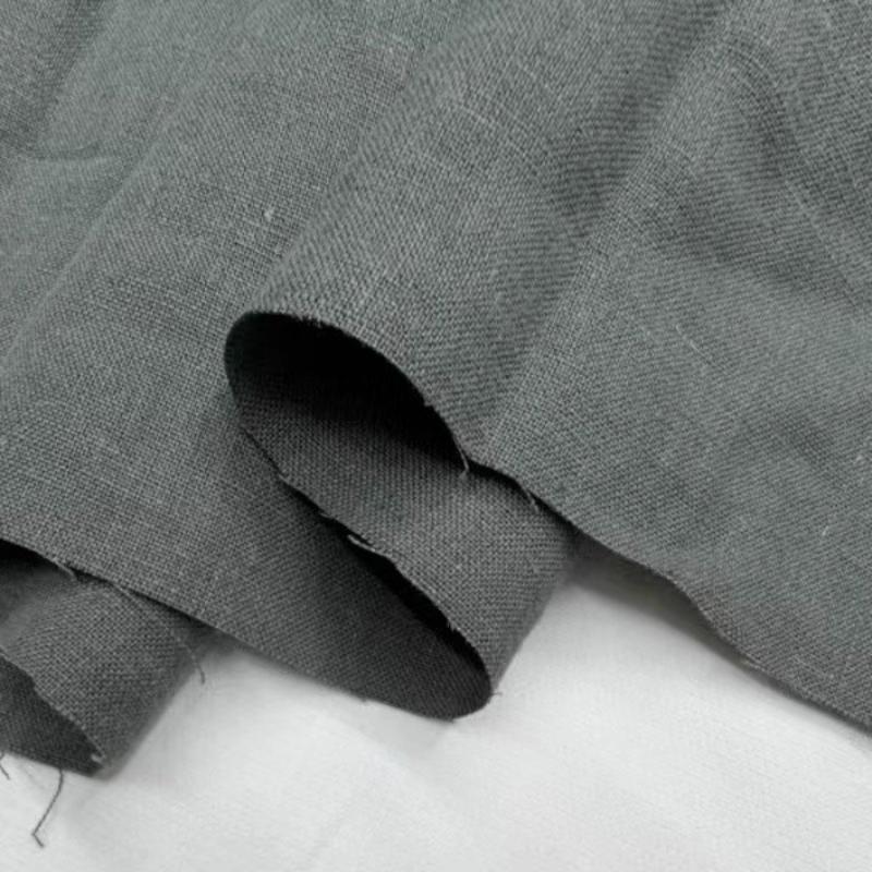 Linen and Ramie Hanfu Fabric for Sewing Cloth 100% Natural Yarn-dyed Dresses Robe Thin DIY Handmade Designer High Quality