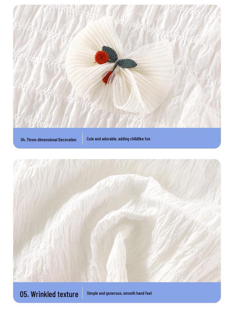 Baumwoll-Ärmelloses Sommerkleid für Mädchen - Atmungsaktiver Prinzessinnen-Stil