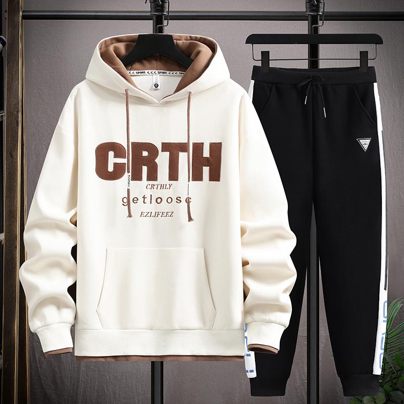 Huggorm Herr Huvtröja - Avslappnad, Tjock Sammet, Lös Passform, Trendig Ungdomsstil för Vår och Höst.