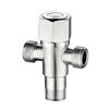 Stainless Steel Bathroom Quick Opening Triangle Valve Faucet Accessories Two-way Angle Valve G1/2 Thread Water Inlet