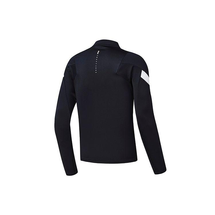 FILA Athletics Comfortable Knitted Long Sleeve Jacket Men Jacket Dark-Blue A11M243505F-NV