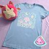 Pastel Fantasy Mushroom Shirt, Cute Kawaii Moon Star Tee, Soft Magical Aesthetic Top