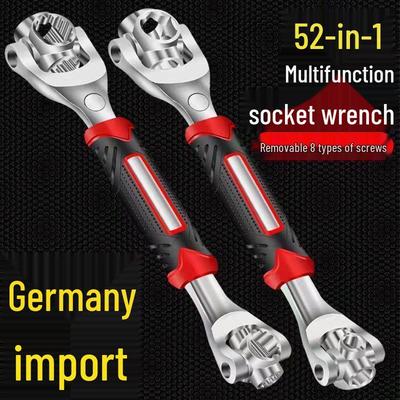 52-in-1 Multifunktions-Universal-Schlüssel: Mehrkopf-Torx-Knochen-Steckschlüsselwerkzeug für Reparatur und Demontage.