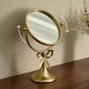 360° Rotatable Makeup Mirror Oval Desktop Stand Mirror Iron Art Bow Vanity Mirror  TableTop