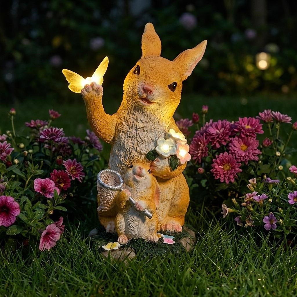 

Figurine with Light, Cute Outdoor Decoration, Ideal for Home, Garden Or Balcony жовтий