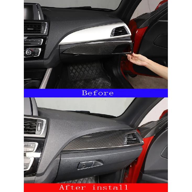 ABS Kohlefaser Auto Armaturenbrett Seite Luftauslass Panel Zierabdeckung Für BMW 1 2 Serie F20 F21 F22 F23 2012-2017 Innenzubehör