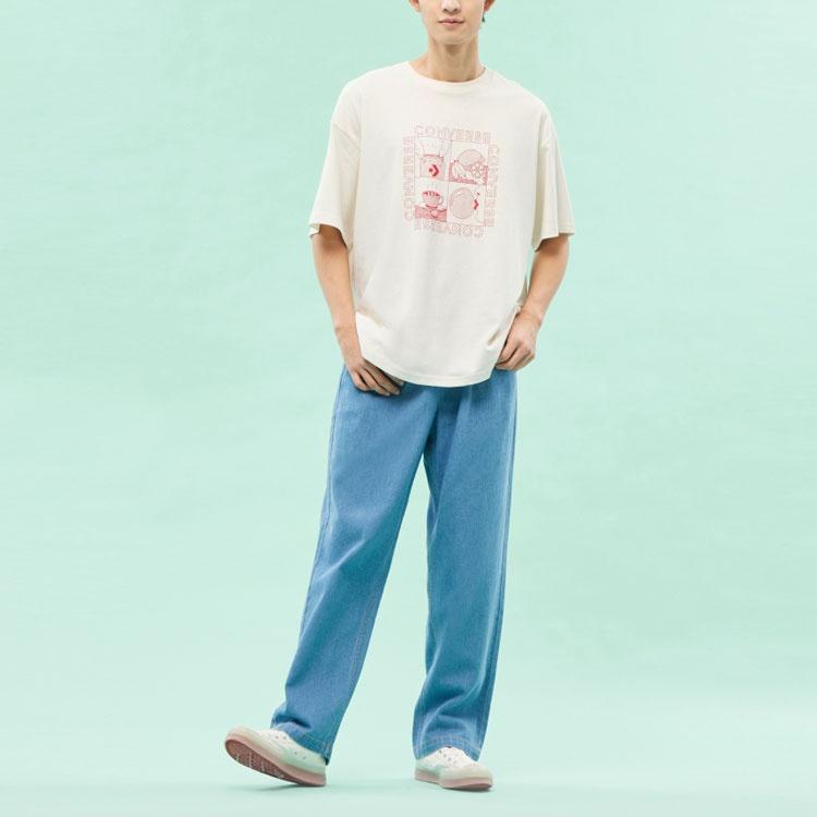 Converse Sensory Graphic T-Shirt Asia Sizing 'White' Men's 10024612-A03