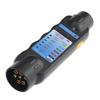 12V European 7 Pin Trailer Plug Socket Tester Durable Truck Wiring Circuit Light Test Tool RV Car Trailer Socket Circuit Testing