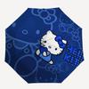 1pc Hello Kitty Blue Theme Umbrella with Plastic Handle,Suitable for All Seasons Home Travel Outdoor UmbrellaSanlio687
