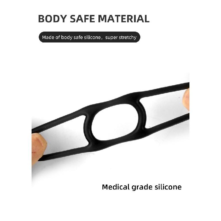 Reusable Multiple Sizes Silicone Penis Ring Sexy Erection Delay Ejaculation Extend Cock Adult Sex Toy For Men Lock Sperm