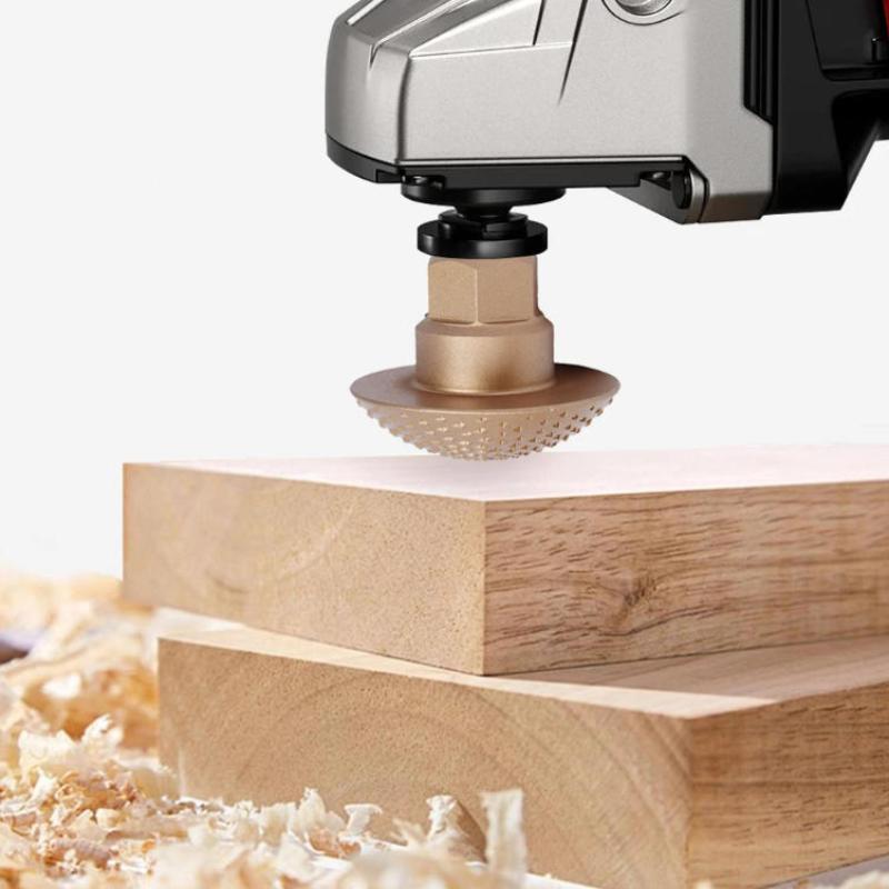 1Pcs Woodworking Wood Grinding And Carving Grinding Head Arc-Shaped Woodworking Grinding Head Angle Grinder Accessories