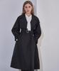 Lenic&Mccoy Back Banding Belt Collar Slit Trench Coat Mm03By200Hjy