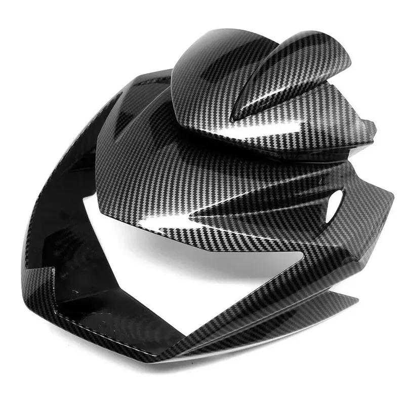 Front Upper Headlight Fairing Carbon Fiber Color For Kawasaki Z750 Z 750 2007 2008 2009 2010 2011 2012
