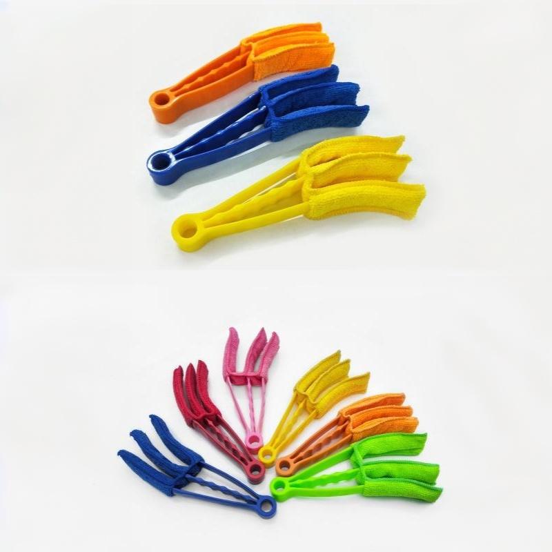 Washable Microfiber Blind Cleaner Clip Brush Detachable Handy Cleaning Tool for Window Blinds Car Vents Home Use