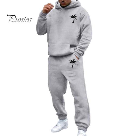 

Мужской костюм с капюшоном и брюками, уличный, с плюшевой подкладкой, большой размер, свободный спортивный костюм для улицы, однотонный зимний спортивный костюм, комплект из брюк с завязками на щиколотках L светло-серый