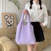 Cloud Bubble Flower Shoulder Bag New Vest Bag Female Student Simple Handbag Canvas Bag Shopping Bag
