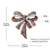 High-end bow brooch retro temperament high-end corsage fashion coat accessories fixed clothes pin