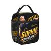 Sophie Cunningham Lunch Bag Picnic Lunch Box For Unisex Funny Graphic Thermal Tote Handbags Oxford Portable Cooler Bag