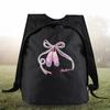 Girls Ballet Dance Backpack Kids Shoulder Sports Zipper Bag(Black)