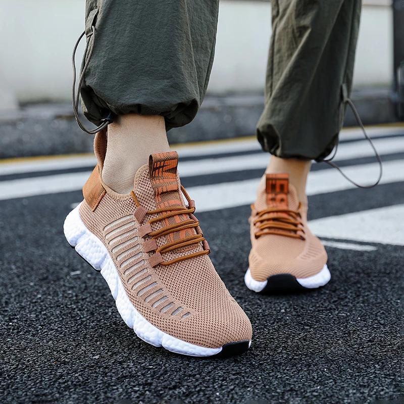 Men's Running Shoes Summer Breathable Mesh Sneakers Lightweight Casual Tennis Shoes Luxurious Men's Outdoor Casual Walking Shoes