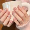Cat-eye Wearable Nail Patches Ins Style Handmade Manicure Patches Fake Nails New Year Red Environmental Protection