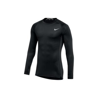 T-shirt a Maniche Lunghe Girocollo Tinta Unita Aderente Uomo top Nero DH4791-010