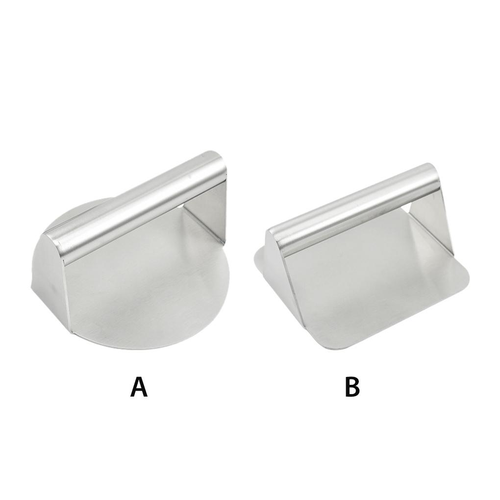 Burger Press Stainless Steel Non-stick Hamburger Maker Anti-corrosion Patty Making Gadgets Squeeze Grease Grilling Utensil