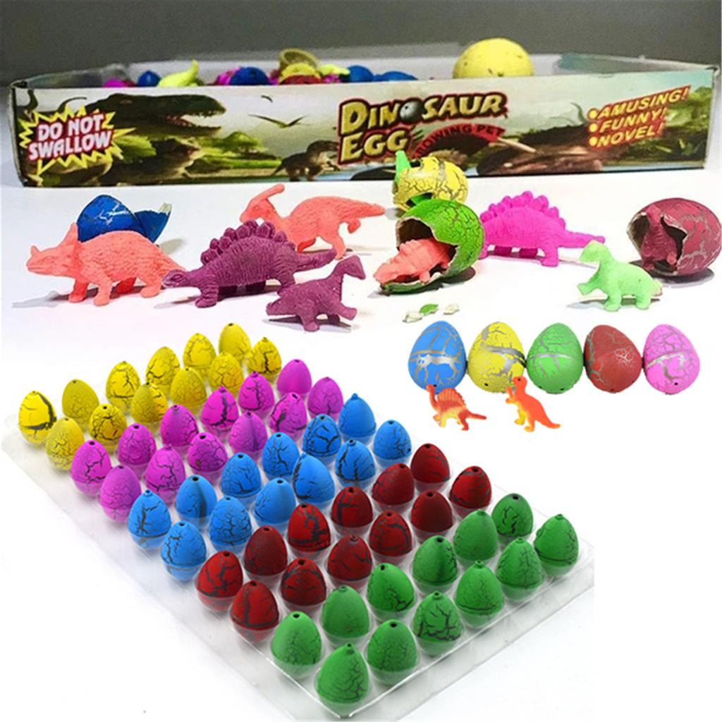 Dinosaur Toy Model Dinosaur Touching Water Hatching Deformation Toys 60pc