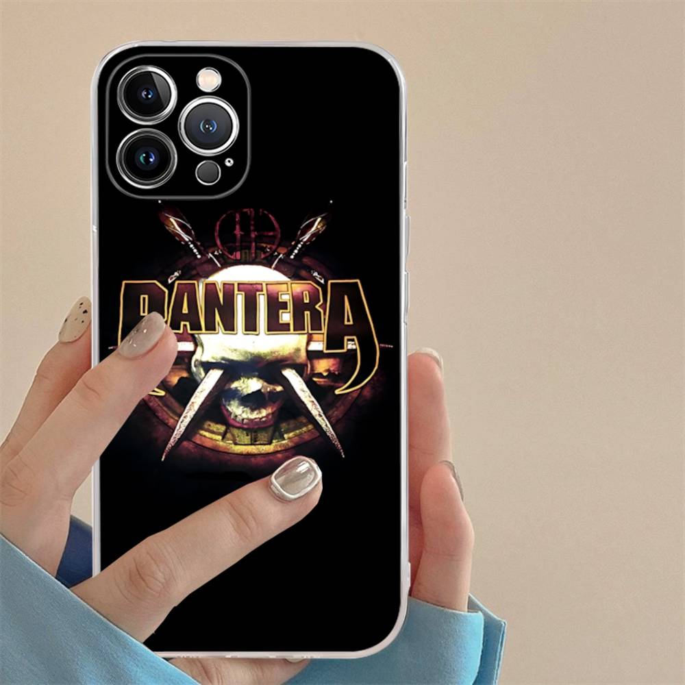 Dark Heavy Metal Rock P-PanteraS Band For IPhone 17 16 15 14 13 12 11 Pro Max Plus Transparent Soft TPU Phone Cover