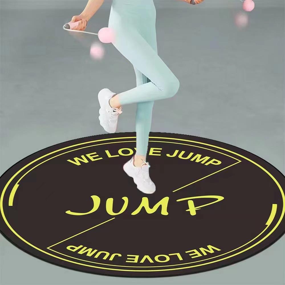 

Круговой коврик для прыжков со скакалкой, коврик для прыжков, коврик для занятий фитнесом и йогой в помещении, утолщенный, нескользящий, амортизирующий, спортивный коврик для прыжков со скакалкой 120x120cm