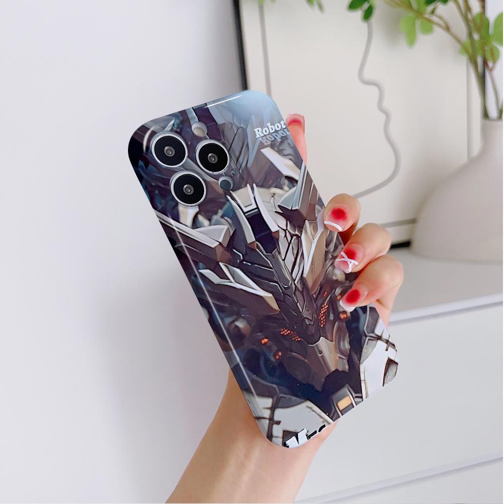 All-inclusive Filmový Kryt na Telefon Kreslený Módní Design Tvrdý Kryt Plné Pokrytí Pouzdro s Ochrannou Kamery pro iPhone Huawei Honor Vivo Google