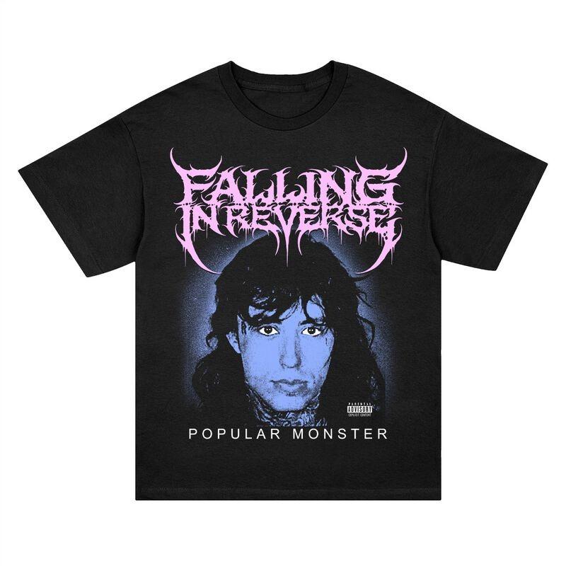 Falling in Reverse Popular Monster Ronnie Portrait Print T Shirt 100 Cotton Casual Neutral Tee Metalcore Streetwear M