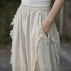 Women's Cotton Linen Harem Pants Women Vintage Style Solid Color Loose Female Casual Trousers