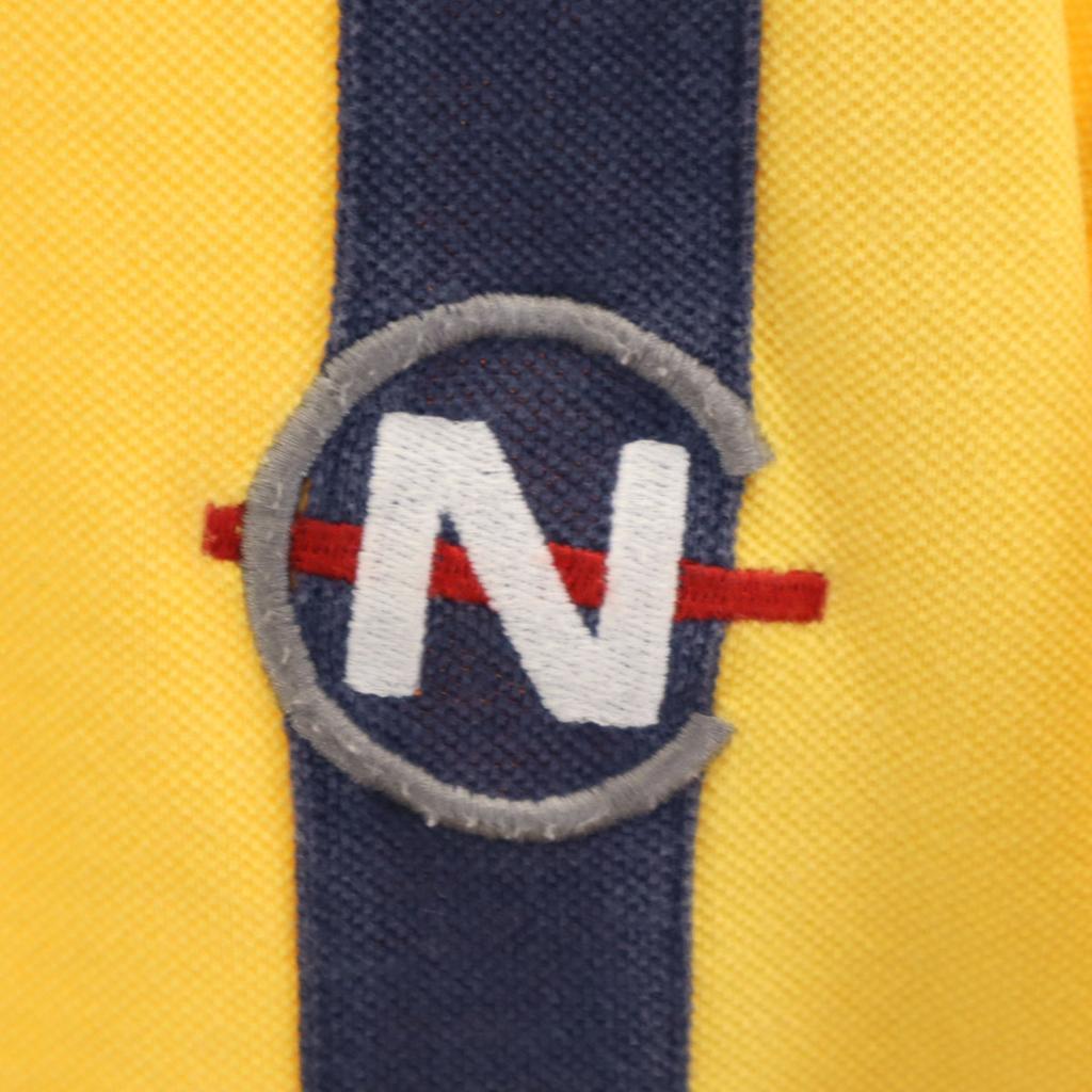 Nautica 90s Old Short Sleeve Polo Shirt L Yellow Women Used