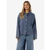 Women's Jacket Noisy May NMENZA Oversize Denim Bluse Wash Effect Denim Blue