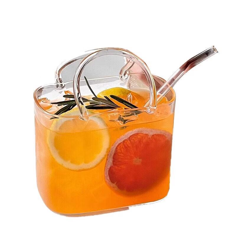 OLOEY Creative Handbag Design Glass Cup