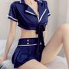 Sex Cosplay Sexy Lingerie Woman Sailor Outfit Split Body Flight Attendant Uniform Seductive Nightclub Outfit Cosplay Erotic Maid