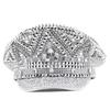 Gleaming Headwear Hat Sparkly Captain Hat Crystal Sailor Hat for Music Festivals