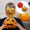 Cosplay Face Covering Pumpkin Facial Covering PVC Halloween Art Face Cover Ghost Design Face Decoration Funny Holiday Face Cover
