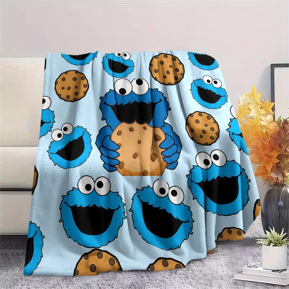 Sesame Street Flannel Blanket, High quality Comfortable for All Seasons, Home Decor, Warmth and Comfort