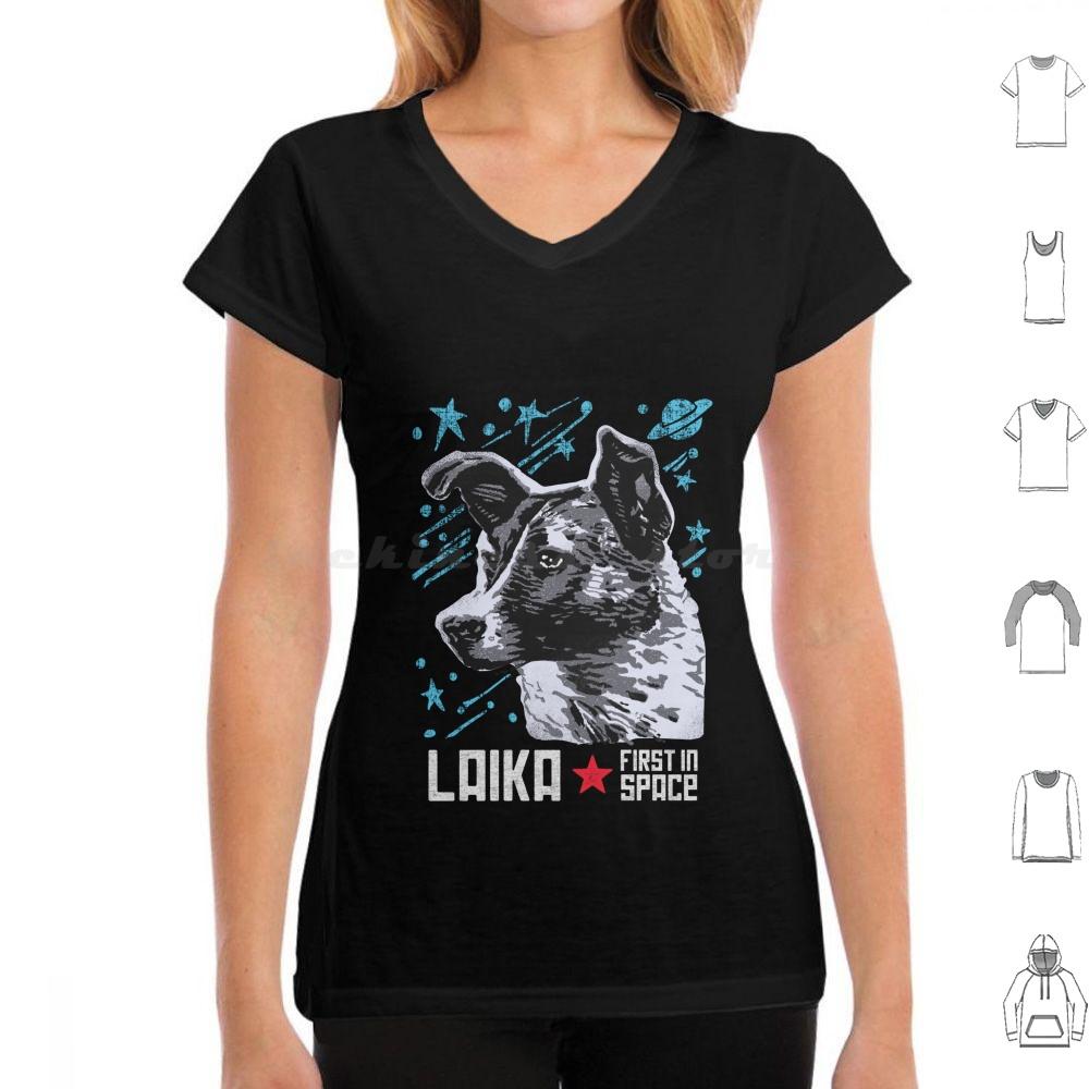 Laika Soviet Union Ussr Cosmonaut Dog First In Space T Shirt 6xl Cotton Cool Tee Laika Space Dog Soviet Russia Astronaut