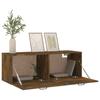 vidaXL Wandschrank Räuchereiche 100x36,5x35 cm Holzwerkstoff