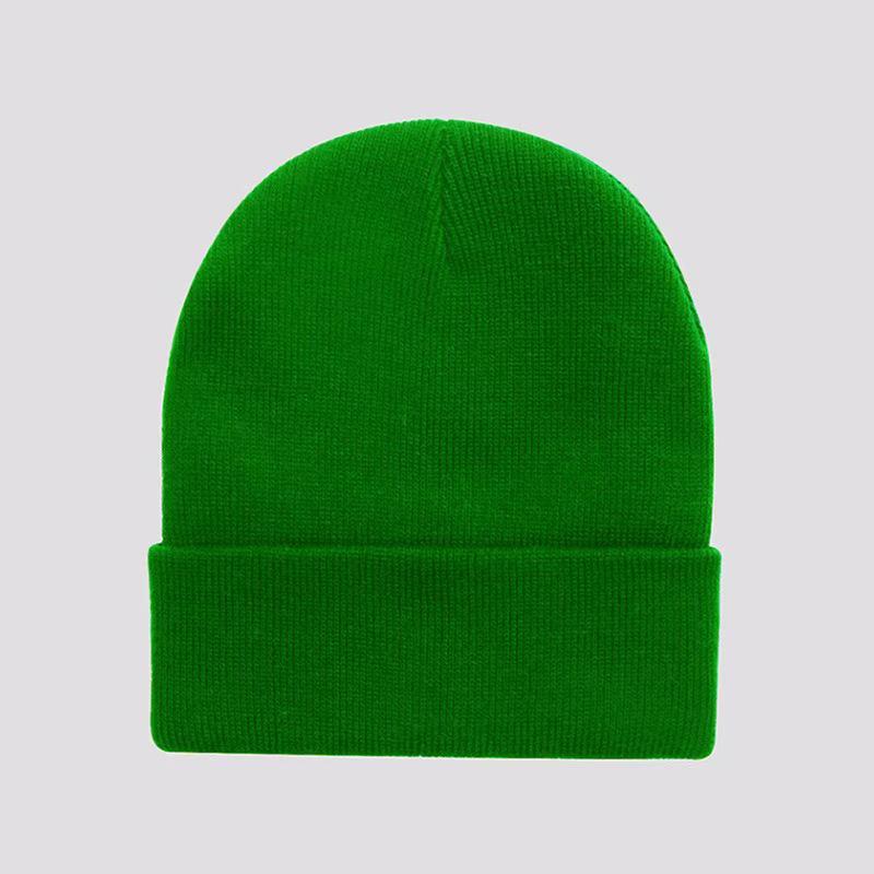 Fluorescent Knit Wool Hat: Versatile, Trendy, Solid Color for Men & Women, Perfect for Autumn & Winter. Warm Pull-On Candy Color Cold-Weather Hat.
