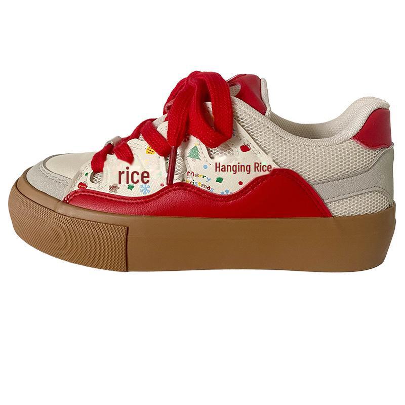 

Женские кроссовки B-9339 кремово-белого цвета с латексной стелькой и толстой подошвой 39