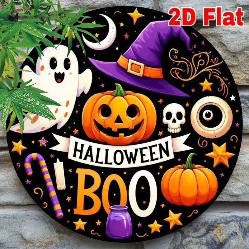 2D Flat Hanging Decorative Metal Sign Hand Painted Art