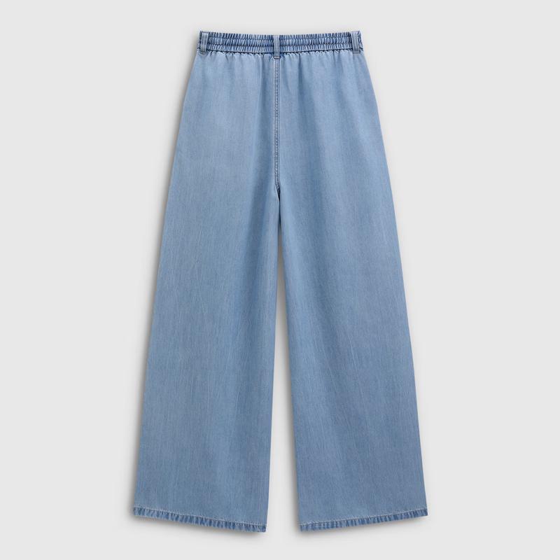 Gap Women's Classic Washed Wide-Leg Denim Pants