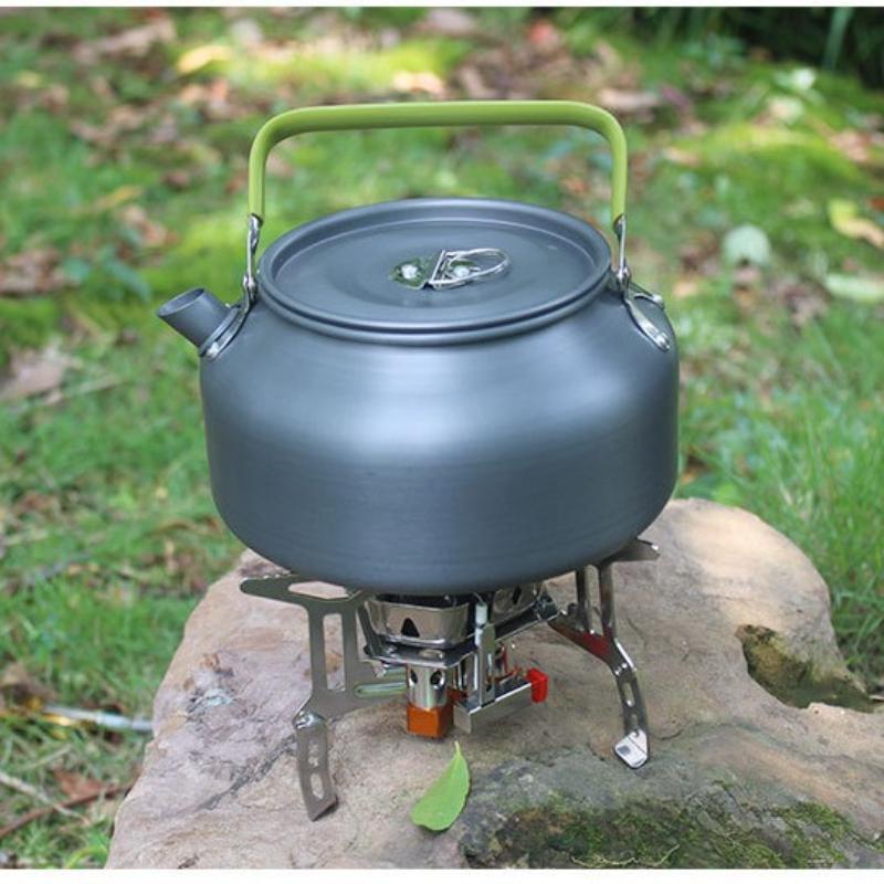 Outdoor Lightweight Aluminum Alloy Kettle With Heat-Resistant Handle, Camping Coffee Pot, Portable Tea Pot, Picnic Pot, Teapot