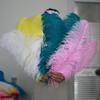 Thick Rod Wide Hair 50-55Cm Ostrich Feather Wedding Road Guide Table Flower Home Decoration Ornament Ostrich Hair White
