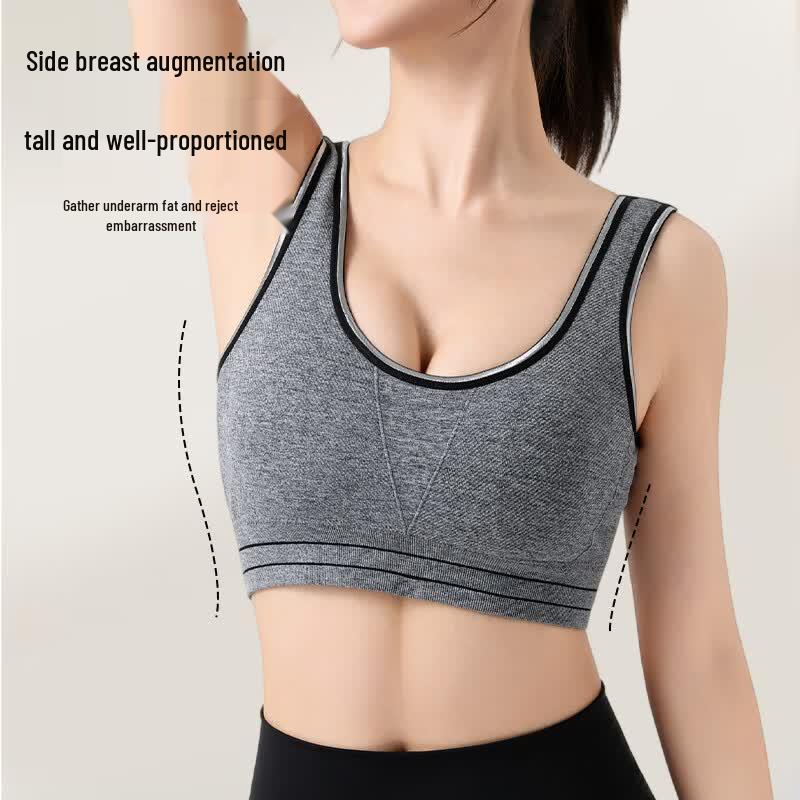 LangSha Women's Seamless High-Impact Vest Sports Bra
